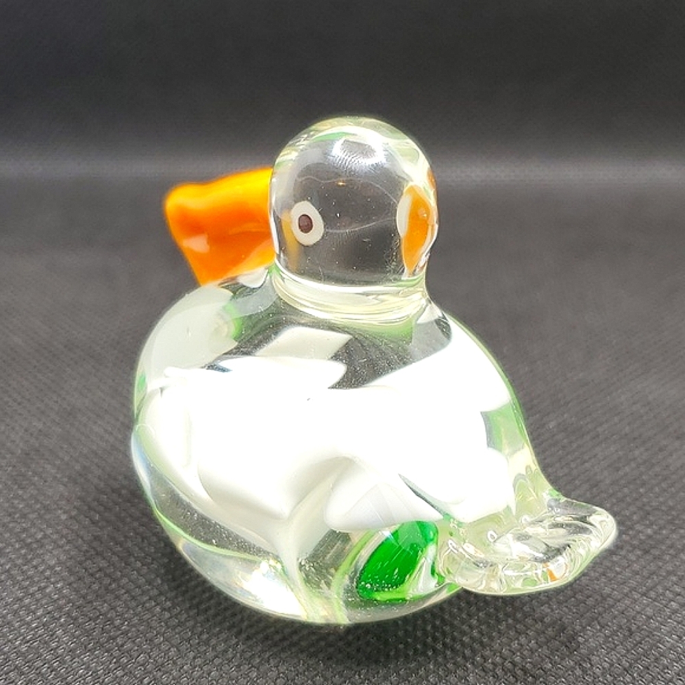 Vintage  Crystal Pelican Paperweight